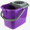 Ведро с отжимом 16л прямоуг с носиком Мультипласт фиолетовый (10)