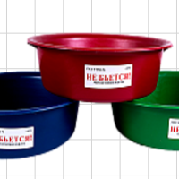 Таз 15л 1сорт ударопрочный для сада цвет в асс (15)