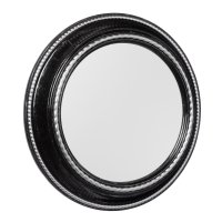 Зеркало настенное круг d45,5 Мансарда чёрный с серебром (1/3)