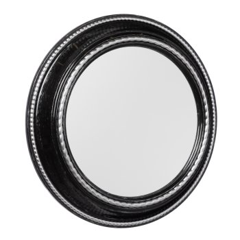 Зеркало настенное круг d45,5 Мансарда чёрный с серебром (1/3)