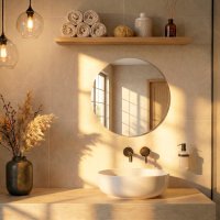 Зеркало настенное круг d50 Мансарда (1)