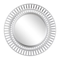 Зеркало настенное круг в ажурном корпусе d51 Мансарда серебро (1/5)
