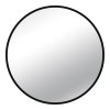 Зеркало настенное круг с окантовкой d50 Мансарда чёрный (1)