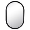 Зеркало настенное овал в деревянной раме 90*60 чёрный (1)