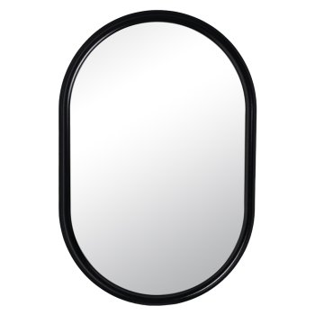 Зеркало настенное овал в деревянной раме 90*60 чёрный (1)