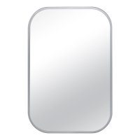 Зеркало настенное с закруглёнными углами с окантовкой 80*40 белый (1)