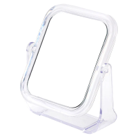 Зеркало настольное двустор с увеличм пластик стекло 13,4x10,4x2,0см косметич. M-1 РыжийКот (12/72)