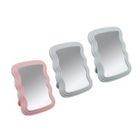 Зеркало настольное пластик стекло 20,5х16см ассорти Unilook Софтлайн