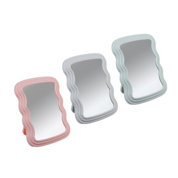 Зеркало настольное пластик стекло 20,5х16см ассорти Unilook Софтлайн