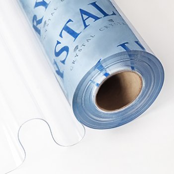 Клеенка ПВХ без основы 0,8x20м 0,6мм прозрачная Crystal (1)