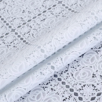 Клеенка ПВХ без основы 1,37x20м ажурная белая ТR-653 (1)