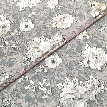 Клеенка ПВХ лазерная на тканевой основе 1,37х20м Жемчуг с принтом TS-08BF (1)