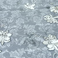 Клеенка ПВХ лазерная на тканевой основе 1,37х20м Жемчуг с принтом TS-10DB (1)