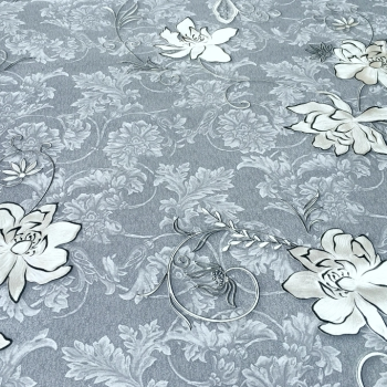 Клеенка ПВХ лазерная на тканевой основе 1,37х20м Жемчуг с принтом TS-10DB (1)