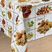 Клеенка ПВХ на нетканой основе 1,40x20м Dekorama Орехи 097А (1)