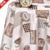 Клеенка ПВХ на нетканой основе 1,40x20м Dekorama Чашки кофейные 147A (1)