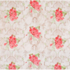 Клеенка ПВХ на тканевой основе 1,30x25м Розы с узорами на бежевом Колорит 125/2 (1)