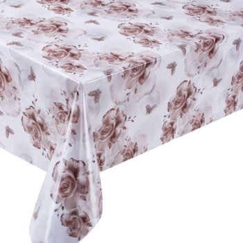 Клеенка ПВХ на тканевой основе 1,37x20м 0,28мм Diamond 3D TD-1194A-W (1)