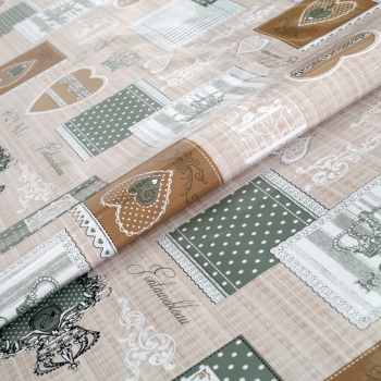 Клеенка ПВХ на тканевой основе 1,37х20м 0,26мм Глянец STS2008-3 (1)