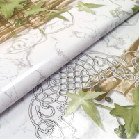 Клеенка ПВХ на тканевой основе 1,37х20м 0,26мм Глянец STS5372-1 (1)