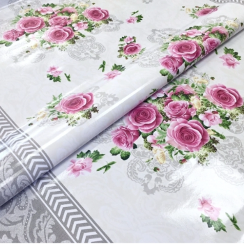 Клеенка ПВХ на тканевой основе 1,37х20м 0,26мм Глянец STS5578-1 (1)