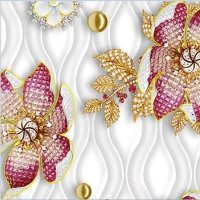 Клеенка ПВХ на тканевой основе глянец 1,40х20м Grace STSA5625-1