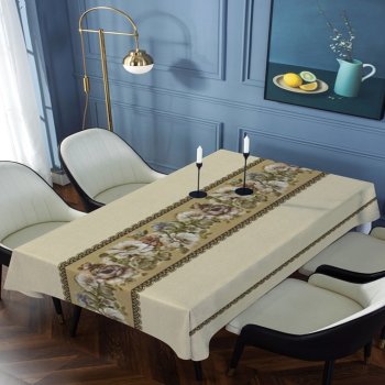 Клеенка ПВХ на тканевой основе матовая 1,40х20м Grace SILK SX4309