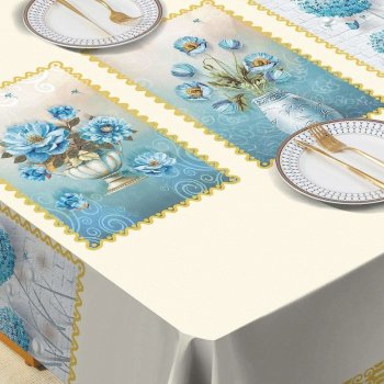 Клеенка ПВХ на тканевой основе металлик 1,37(+-3)х20м Grace KS-107C