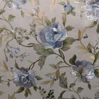 Клеенка ПВХ на тканевой основе металлик 1,37х20м Grace DB-9231H-АB