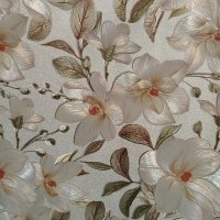 Клеенка ПВХ на тканевой основе металлик 1,37х20м Grace DB-9232F-AB