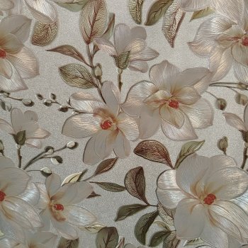 Клеенка ПВХ на тканевой основе металлик 1,37х20м Grace DB-9232F-AB