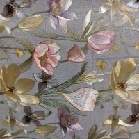 Клеенка ПВХ на тканевой основе металлик 1,37х20м Grace DB-9235B