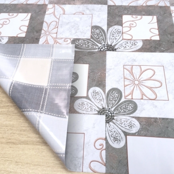 Клеенка ПВХ столовая двухсторонняя 1,37х20м 0,2мм Double Print ST5450-1/5074-5 (1)