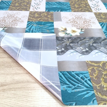 Клеенка ПВХ столовая двухсторонняя 1,37х20м 0,2мм Double Print ST5488-1/5074-5 (1)