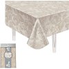 Скатерть ПВХ 110х130см Лён бейка  91/10 (30)