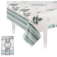 Скатерть ПВХ 110х130см Лён бейка 617/6 (30)