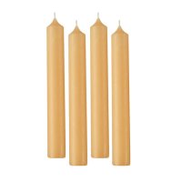 Свеча хозяйственная высший сорт d18 17см 40г время горения 6часов 4шт в пакете Крем (12)