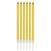 Свеча для торта с подставкой 6шт золото (1*Bl) (300)