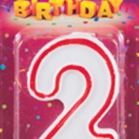 Свеча для торта Цифра 2 Волшебная страна (1*Bl) (12)