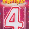 Свеча для торта Цифра 4 Волшебная страна (1*Bl) (12)