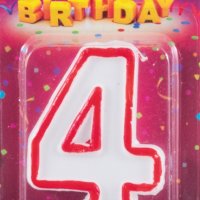 Свеча для торта Цифра 4 Волшебная страна (1*Bl) (12)