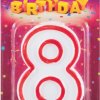 Свеча для торта Цифра 8 Волшебная страна (1*Bl) (12)