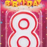 Свеча для торта Цифра 8 Волшебная страна (1*Bl) (12)