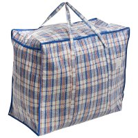 Сумка полипропилен на молнии Клетка 60х50х30см (12/120)