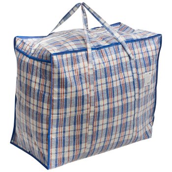 Сумка полипропилен на молнии Клетка 60х50х30см (12/120)