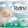 Бумага туалетная Reina 2сл Classic  4шт (12/384)