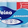 Бумага туалетная Veiro 2слоя Домашняя  6шт белый (8/384)