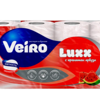 Бумага туалетная Veiro 3слоя Luxx Aroma Арбуз 8шт (6/288)