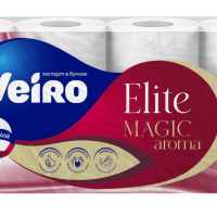 Бумага туалетная Veiro 4слоя Elite Magic Aroma 8шт Целл (5/240)