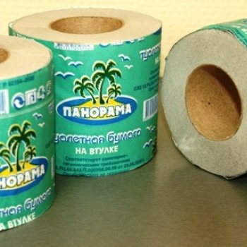 Бумага туалетная Панорама 1слой втулка 27-30м (48)